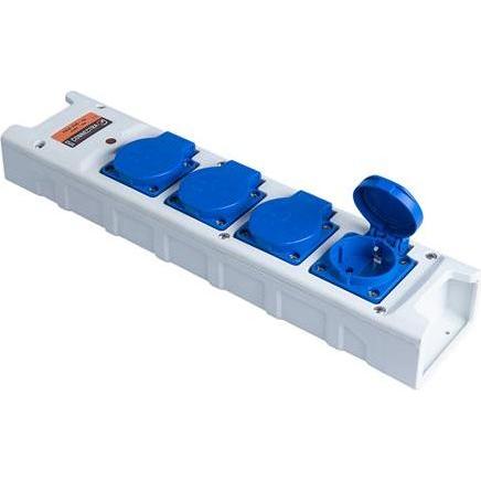 Connectra, Ciabatta multipresa, 46.477.00 Kontaktblock Nylon 4fach ohne Kabel (4 x)