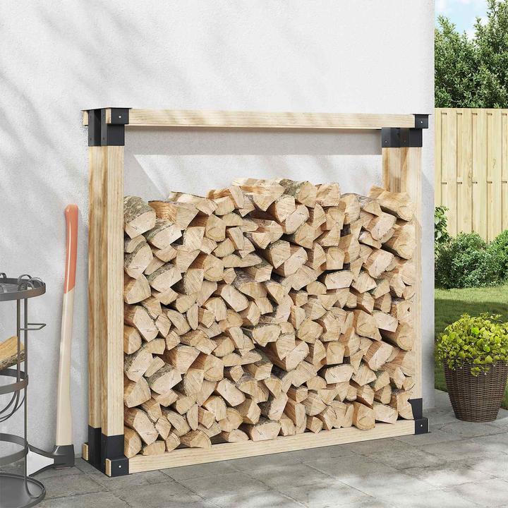 Produktbild vidaXL Feuerholzlager