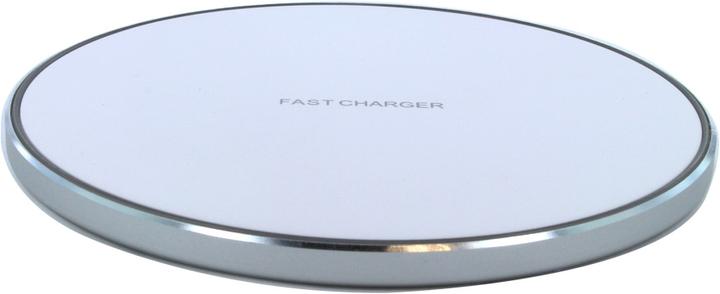 Produktbild cyoo Basic Wireless Lade Pad - Weiss - Ladegerät Qi Standard induktiv Kabellos