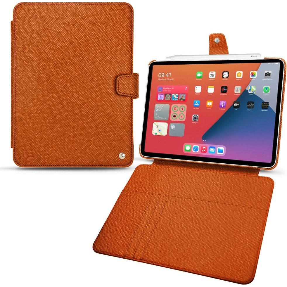 Noreve Lederschutzhülle Wallet (iPad mini 6), Tablet Hülle, Orange