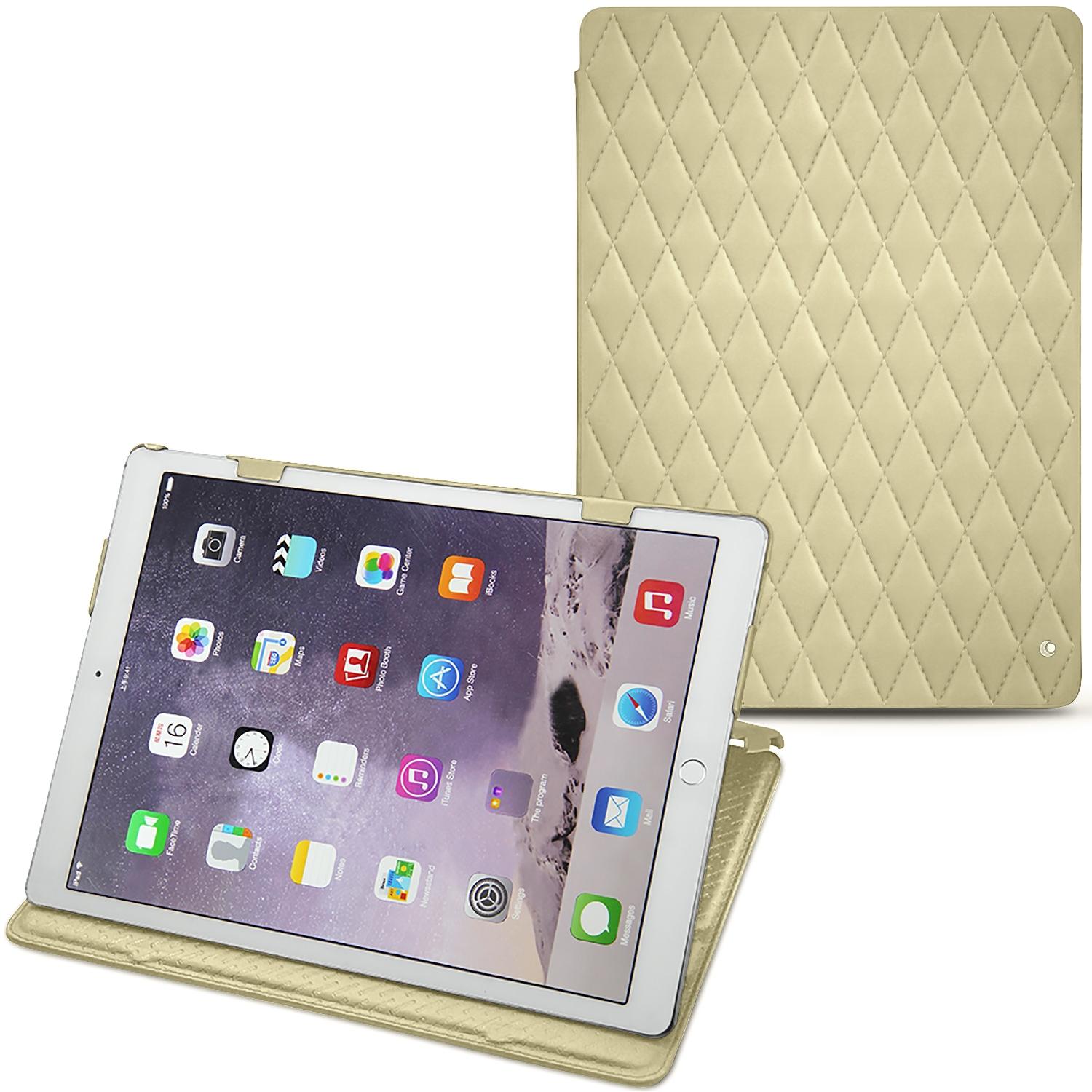 Noreve Lederschutzhülle horizontal (iPad Pro 12.9 2017 (2. Gen)), Tablet Hülle, Beige