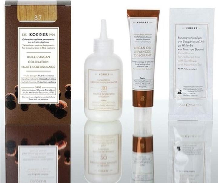 Immagine prodotto Korres Colore per capelli all'olio di argan (8.7 Mangiare il caffè)