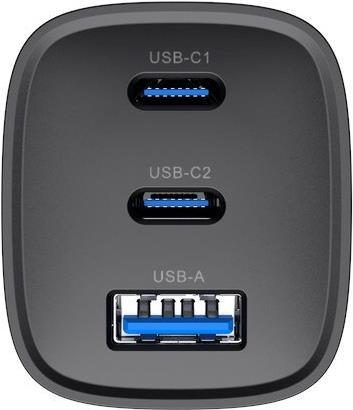 Immagine prodotto Havit UC20 - GaN 65 W Reiseladegerät mit drei Anschlüssen schwarz (65 W)