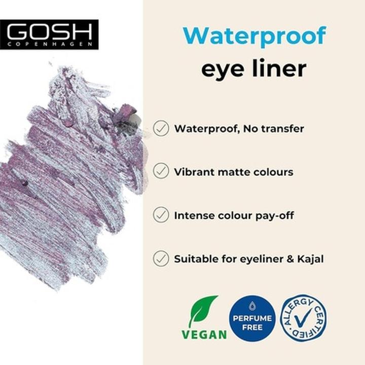 Produktbild Gosh Matte Eyeliner in Intense Black 016 True Violet (016 True Violet)
