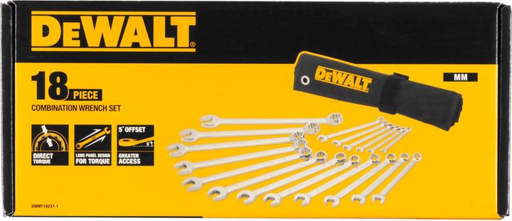 Produktbild DeWalt Dewa RingMaulschl Set metrisch 18tlg DWMT192371 (10 mm, 11 mm, 12 mm, 13 mm, 14 mm, 15 mm, 16 mm, 17 mm, 18 mm, 19 mm, 20 mm, 21 mm, 22 mm, 24 mm, 7 mm, 8 mm, 9 mm)