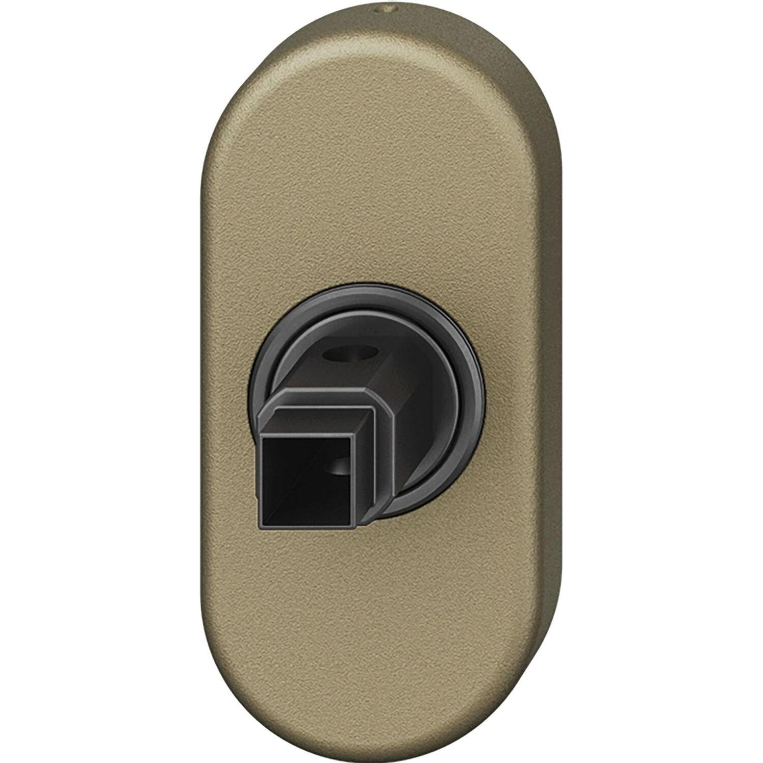 FSB, Türgriff + Fenstergriff, Adapter Rosette oval mit Vierkant für Fenstergriffe, Alu silber eloxiert (Türgarnitur)