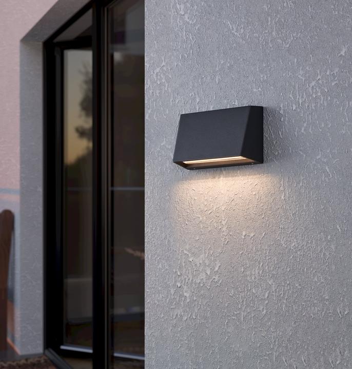 Actual product image EGLO 900887 SPONGANO LED outdoor wall/ceiling luminaire 9.5W Black Controllable light colour IP65 (1100 lm, IP65)