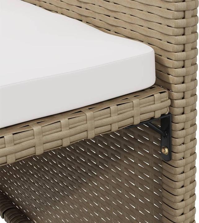 Produktbild vidaXL Gartenstuhl und Hocker