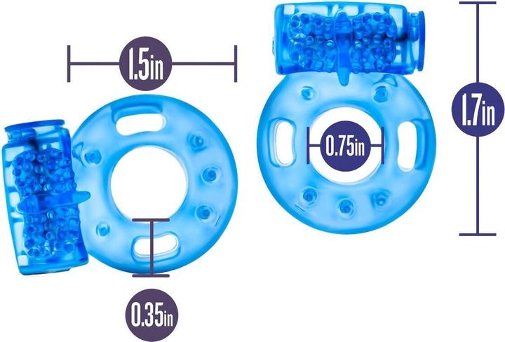 Produktbild Blush stay hard reusable cock ring blue (4 cm)