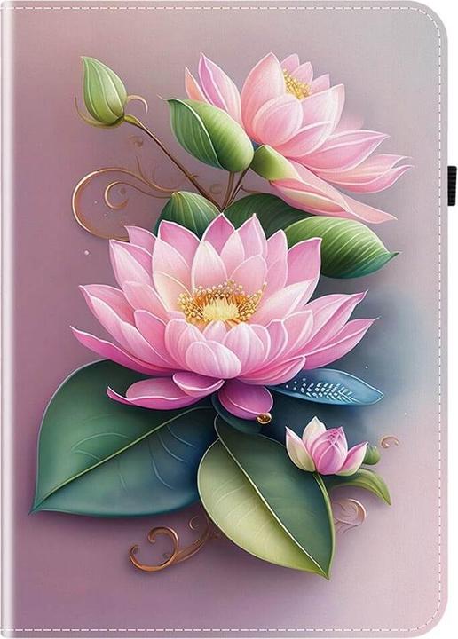 Actual product image Cover-Discount Galaxy Tab A11 / A9 - Etui mit stilvollem Motiv (Galaxy Tab A9)