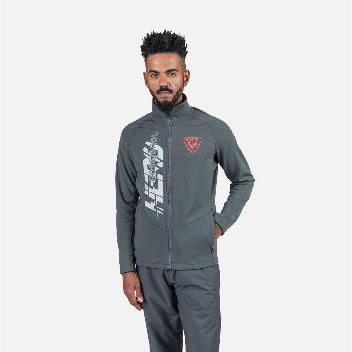 Rossignol, Uomini, Felpa + Maglione, Neues Hero Classique Clim Sweatshirt, Grigio, Argento, (L)