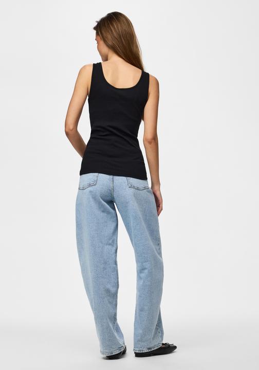 Produktbild Pieces Geripptes Baumwoll Oberteil (M)