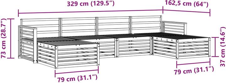 Produktbild vidaXL Outdoor-Sofa