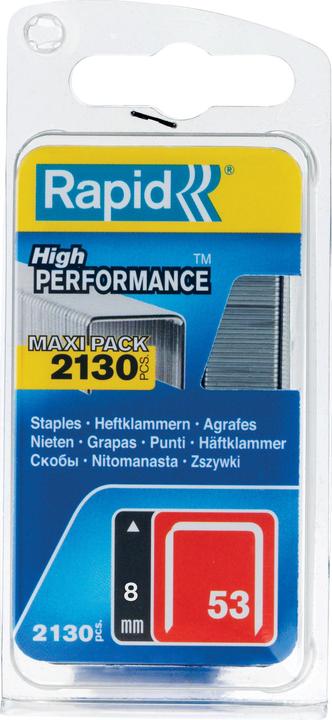 Image du produit Rapid Type 53 Agrafe à fil fin 8 mm (2000 x)