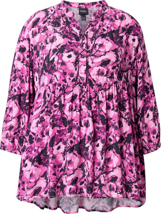 Produktbild Ulla Popken Tunika, Blüten, Tunika-Ausschnitt, 3/4-Arm (50, 52)
