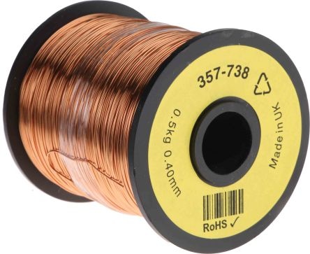 Produktbild Rs Pro Kupferlackdraht 0,4mm PU isoliert 400m (400 m)