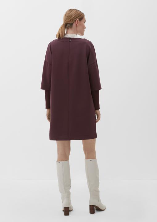 Produktbild s.Oliver Sweatkleid mit gerippten Ärmeln (44)