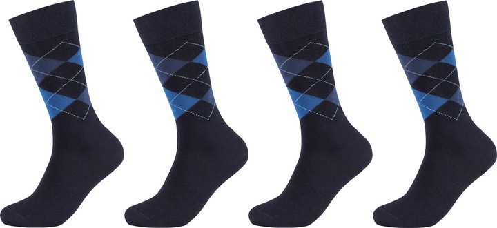 Actual product image Camano Men ca-soft classic argyle socks 4p (pack of 4, 43, 46)