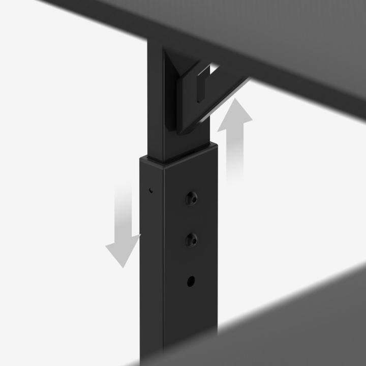 Produktbild Huzaro Verstellbarer Eck-Gaming-Schreibtisch Hero 7.3 Schwarz 140 cm