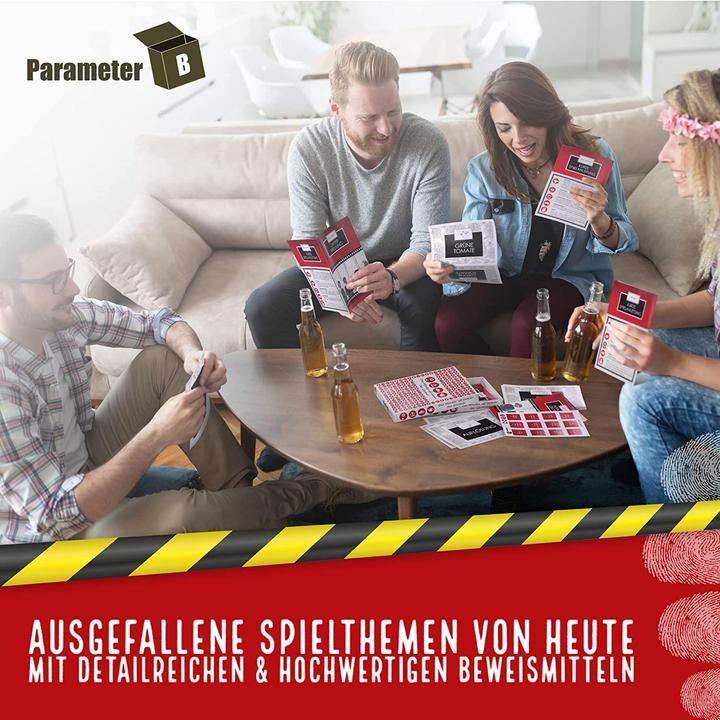 Produktbild Parameter B Der Mörder ist immer der Gärtner - Krimidinner (Deutsch, 4 Spieler)