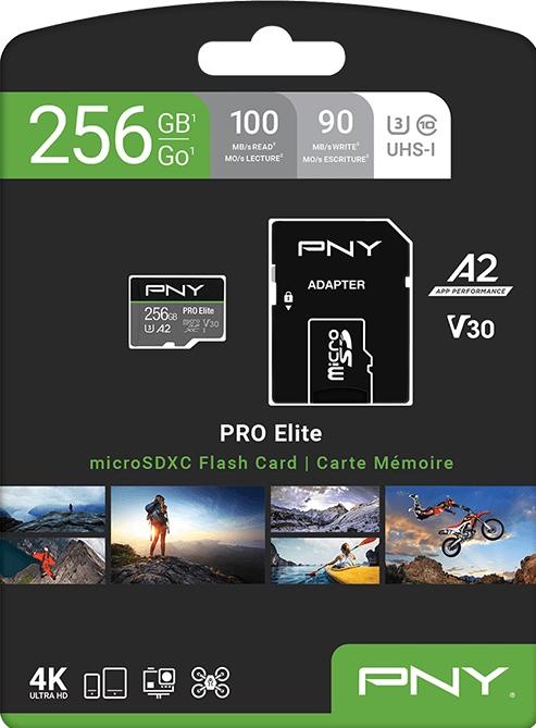 Image du produit PNY Pro Elite (256 Go, microSDXC, U3, UHS-I)