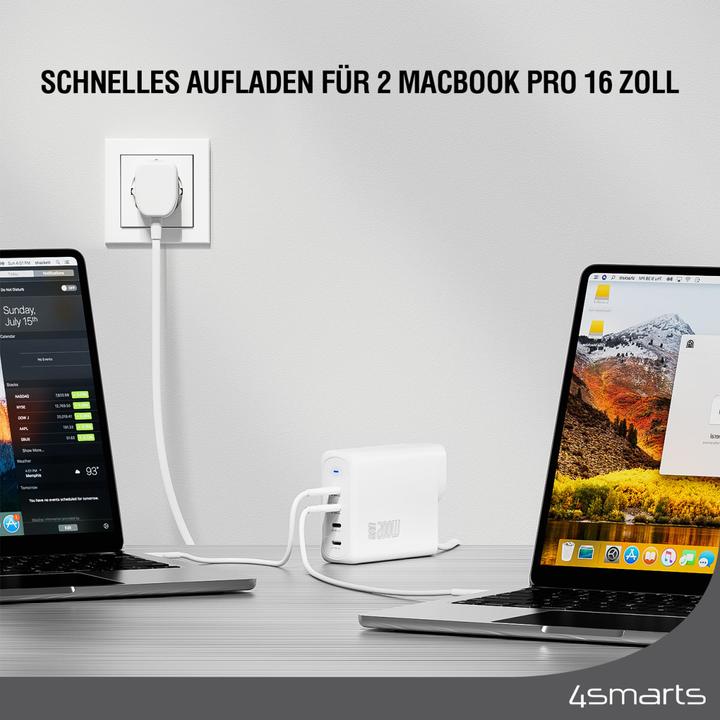 Productafbeelding 4smarts USB-Wandladegerät GaN Flex Pro 200 W, Ladeport Output (200 W)