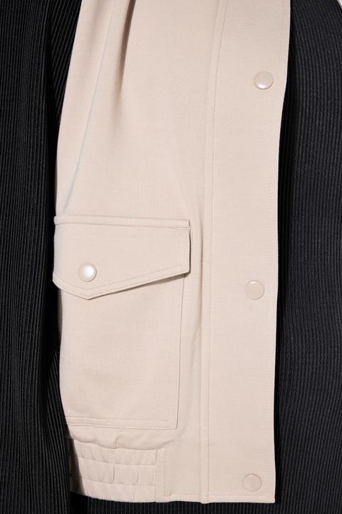 Produktbild Studio Untold Jersey-Weste, kurzer Boxy Shape, verdeckter Zipper (58)