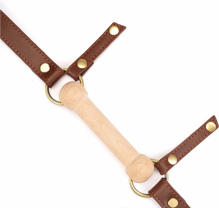 Actual product image Liebe Seele Leather Blinders with Gag