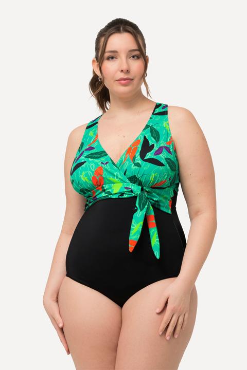 Produktbild Ulla Popken Badeanzug, Neckholder-Optik, Softcups, Knoten (50)