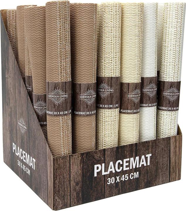 Placemat polyester assorti (36 x)
