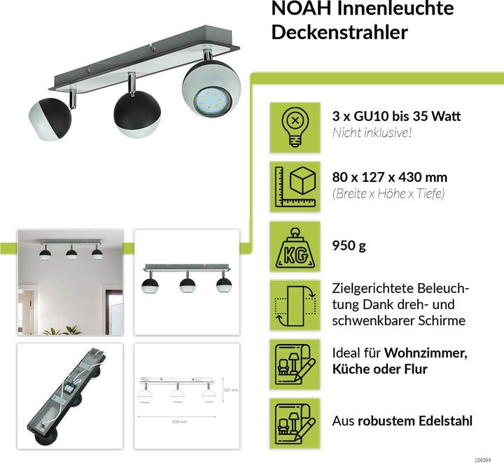 Produktbild Licht-Erlebnisse Spot Strahler Noah (GU10)