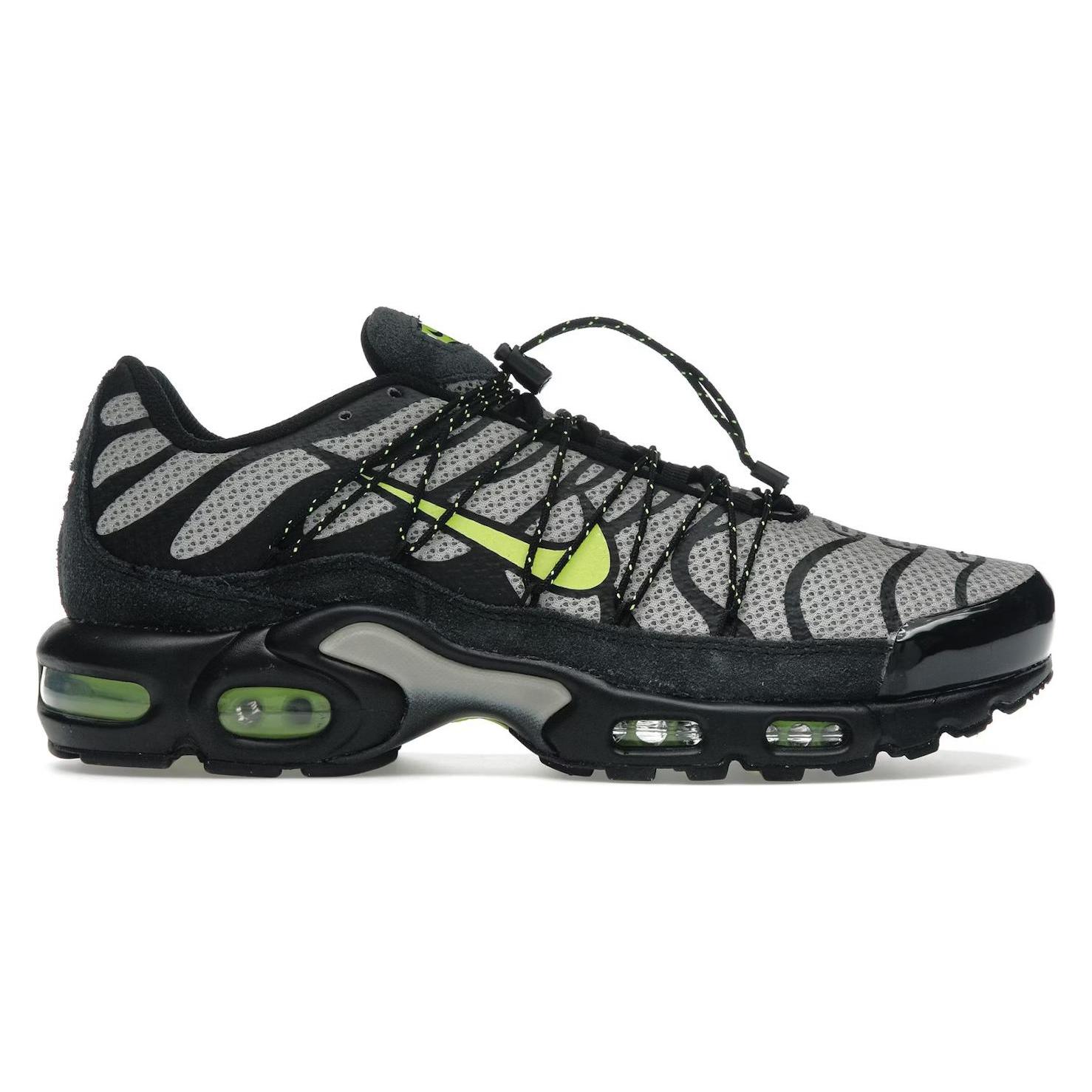 Nike, Herren, Sneakers, Air Max Plus Utility Black College Grey Volt, Mehrfarbig, Schwarz, Grau, (44)