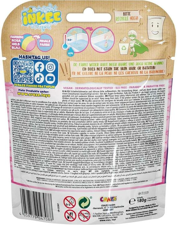 Produktbild Craze Inkee Rainbow Mulitpack (Badekugeln, 60 g)
