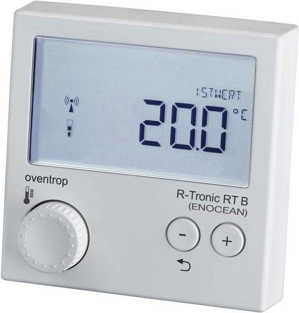Actual product image Oventrop OV Radio thermostat R-Tronic RT B EnOcean, for Smart Home traffic white