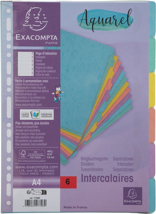 Image du produit Exacompta Intercalaires