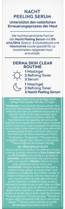 Actual product image NIVEA Derma Skin Clear Nacht Peel Ser (neu) 40 ml (40 ml)