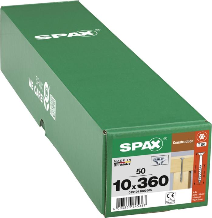 Immagine prodotto Spax Senkmultikopf T-Star Plus T50 Teilgewinde (50 Viti per pezzo)