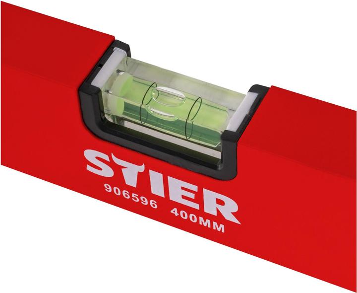 Immagine prodotto Stier Livella a bolla 40 cm alluminio ± 1,0 mm/m tre livelle (40 cm)