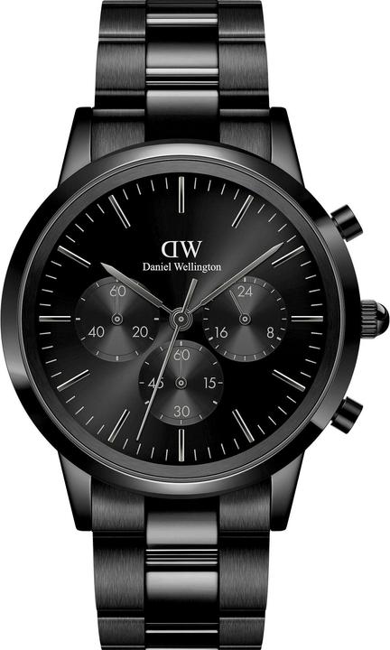 Produktbild Daniel Wellington Iconic Chronograph Link Black Sunray (Chronograph, 42 mm)