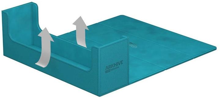Actual product image Ultimate Guard Card Box XenoSkin Arkhive Monocolor 400+ Petrol Blue