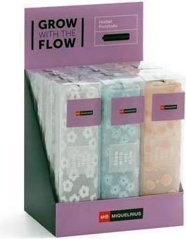 Actual product image Miquelrius DISPLAY Pencil Case FLOWERS EMBROIDERED Assorted