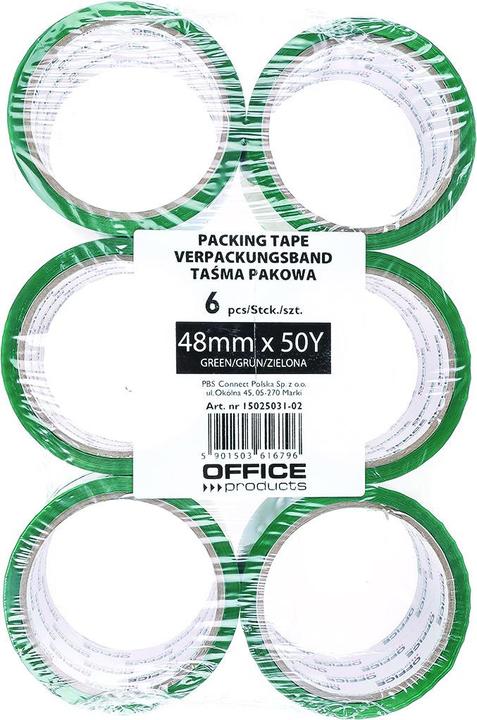 Actual product image Office Products Packaging tape, 48mm x 50y, 36mic, ean for 1 pc, blue (48 mm)