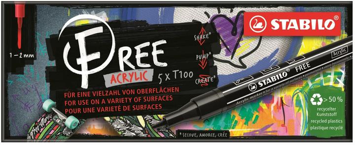 Produktbild STABILO FREE Acrylic Acrylmaker (5x)