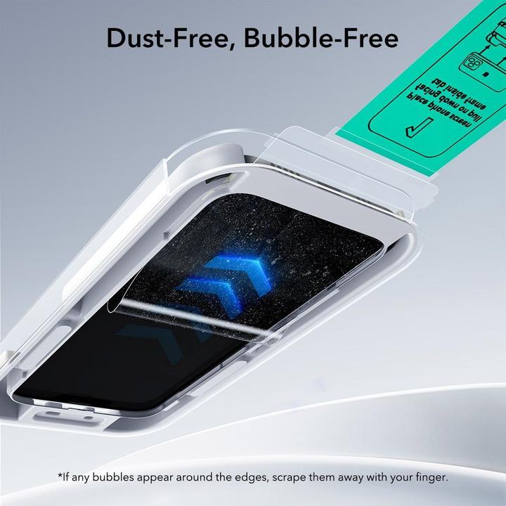 Produktbild ESR UltraFit Classic Screen Protector, for iPhone 17 Pro, 2 Pack (2 Stück, Apple iPhone 17 Pro)