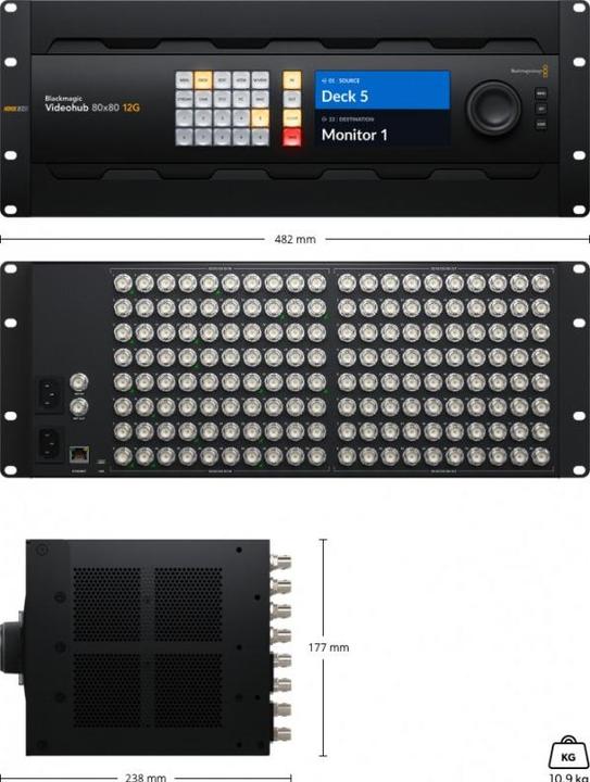 Produktbild Blackmagic Videohub 80x80 12G
