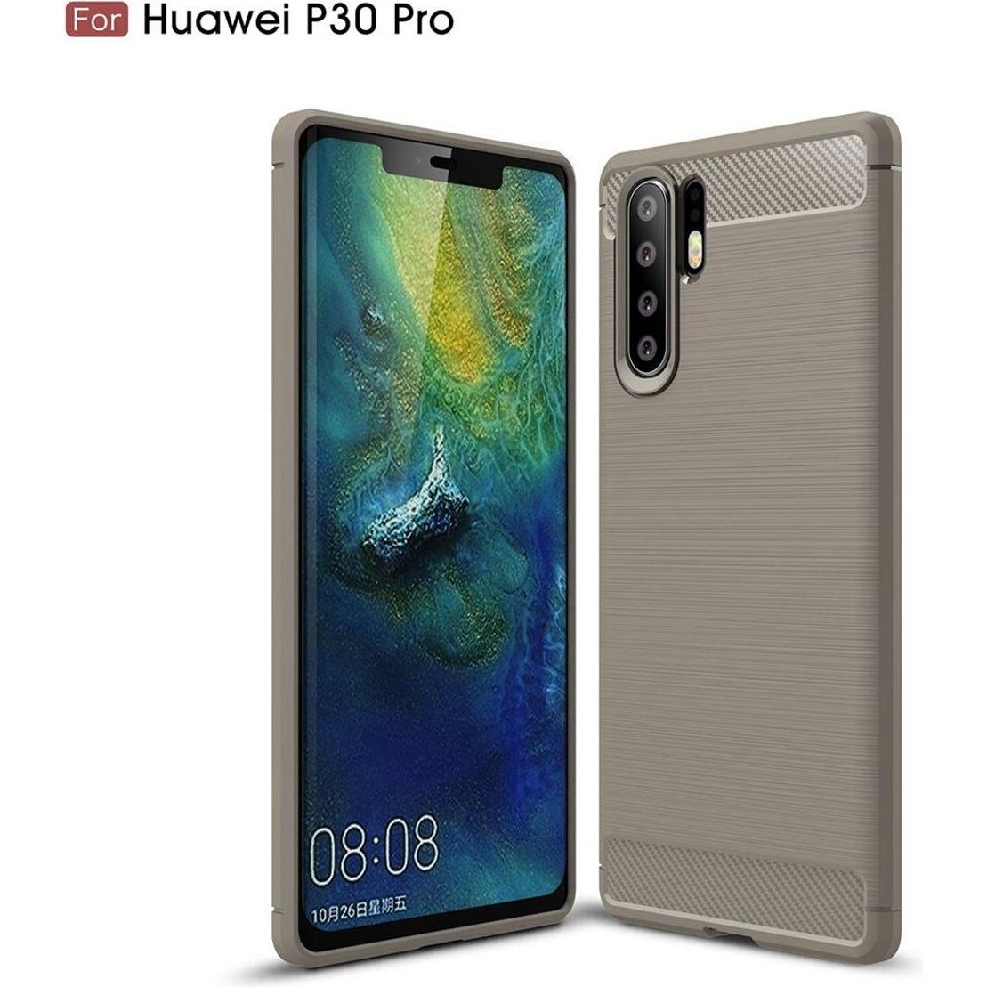 Thumbnail - König Design Huawei P30 Pro Hülle Case Handy Cover Schutz Tasche Schutzhülle Bumper Etui Grau (Huawei P30 Pro), Smartpho...