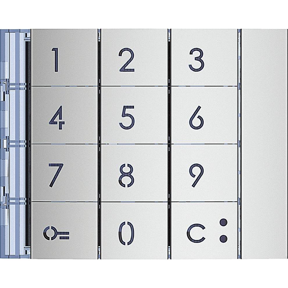 Thumbnail - Legrand Frontblende Zehnertastatur Allmetall (Tastatur), Elektronikzubehör + Gehäuse, Silber
