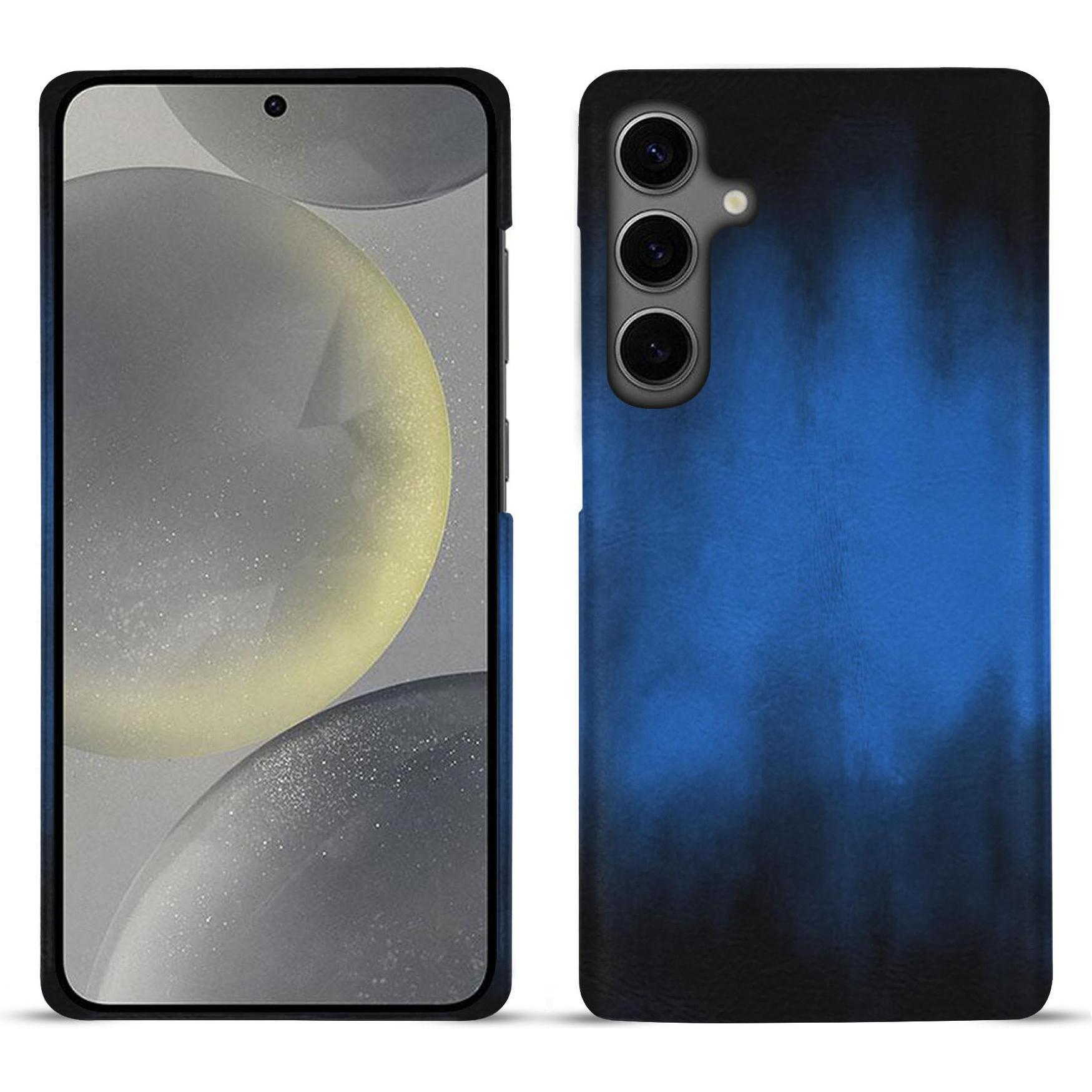 Noreve Lederschutzhülle (Samsung Galaxy S24), Smartphone Hülle, Blau