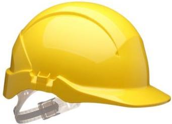 Actual product image Ox-On Sikkerhedshjelm gul - Centurion Concept, i let ABS plast m/6 punkt ophaeng