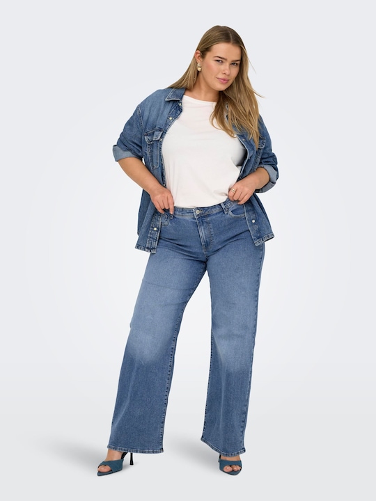 Immagine prodotto Only CARSALLY Mittlere Taille Weiter Beinschnitt Jeans Jeans mit weitem Bein (W48/L30)